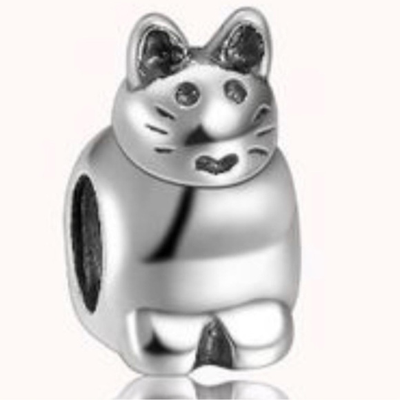 Authentic Pandora Kitty Cat Charm - Picture 1 of 5